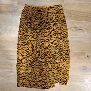 J. Crew animal print skirt